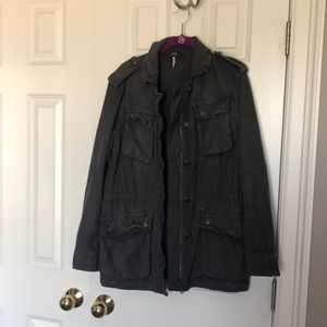 Dark gray free people jacket